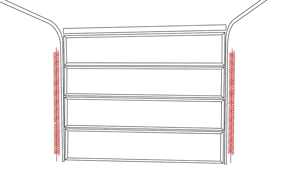 Normstahl external vertical tension spring